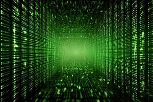 Matrix binary code background. photo