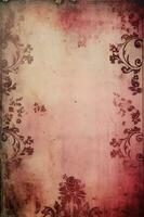 Gothic paper, pink, white, brown and black full page paper background. AI generative photo