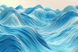 animation of blue waves flowing like liquids, in the style of pastel. photo