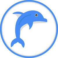 Dolphin Vector Icon Design