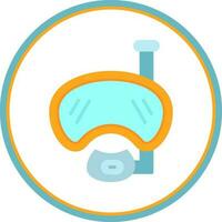 Diving mask Vector Icon Design