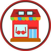 diseño de icono de vector de tienda óptica