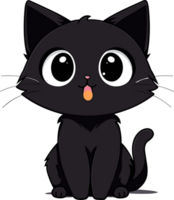 dibujos animados gato linda ai generar png