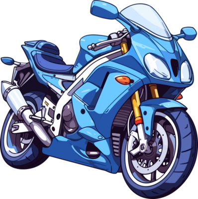 desenho animado animê moto ai gerar 25221349 PNG