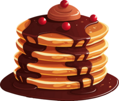 Pfannkuchen Dessert Bäckerei ai generieren png