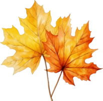 autumn harvest watercolor ai generate png