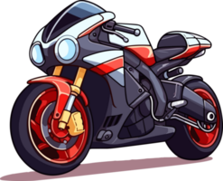 cartoon anime motorbike ai generate png