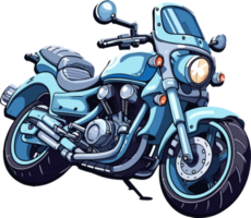 cartoon anime motorbike ai generate png