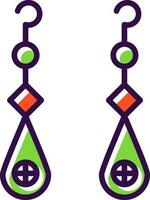 Earrings Vector Icon Design