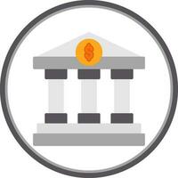 Government building Vector Icon Design