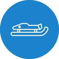 Luge Vector Icon Design