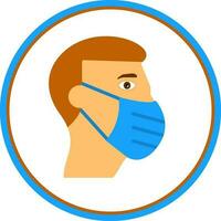 Face mask Vector Icon Design