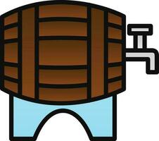 Beer keg Vector Icon Design