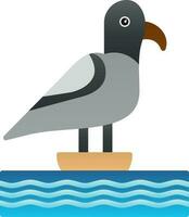 Seagull Vector Icon Design