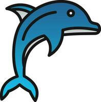 Dolphin Vector Icon Design