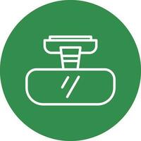 Rearview mirror Vector Icon Design