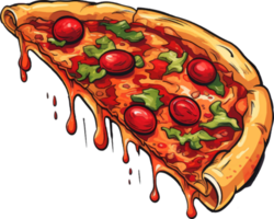 Pizza cartone animato ai creare png