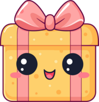 gift box cartoon ai generate png