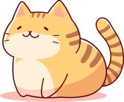 cartoon cat cute ai generate png