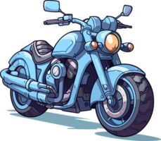 cartoon anime motorbike ai generate png