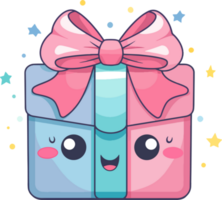 gift box cartoon ai generate png