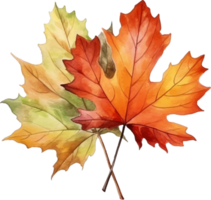 autumn harvest watercolor ai generate png