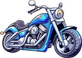 tecknad serie anime motorcykel ai generera png