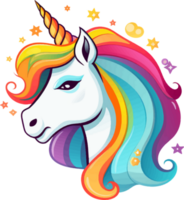 Pony süß Regenbogen ai generieren png