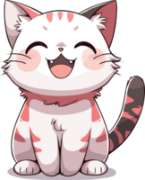 cartoon cat cute ai generate png