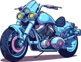 Karikatur Anime Motorrad ai generieren png