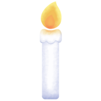 White Lit Candle png