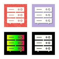 Unique Server Network Vector Icon