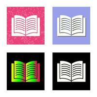 Unique Textbook Vector Icon