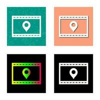 Unique Location Web Advertising Vector Icon