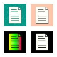 Unique Document Vector Icon