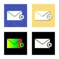 Unique Message Settings Vector Icon