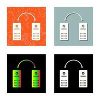 icono de vector de sistemas conectados únicos