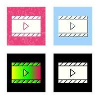 Unique Video and Animation Vector Icon