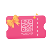 product discount voucher promotion Festive special offer. 3d illustration. png