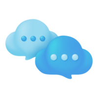 3d text box. Speech bubble dialog dialogue. questions and answers png