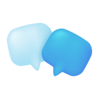 3D text box. Speech bubble dialogue comic style. png