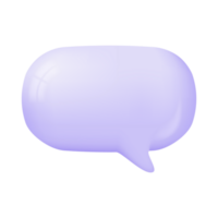 3d speech bubbles. Conversation to comment. empty text frame png