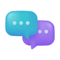 3d text box. Speech bubble dialog dialogue. questions and answers png