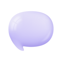 3d speech bubbles. Conversation to comment. empty text frame png