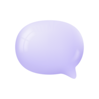 3d speech bubbles. Conversation to comment. empty text frame png