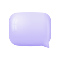 3d speech bubbles. Conversation to comment. empty text frame png