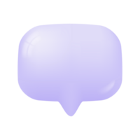 3d speech bubbles. Conversation to comment. empty text frame png