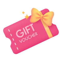 product discount voucher promotion Festive special offer. 3d illustration. png