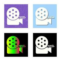 Unique Video Reel Vector Icon