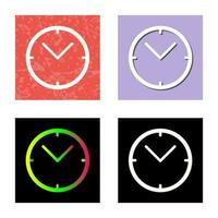 Unique Clock Vector Icon